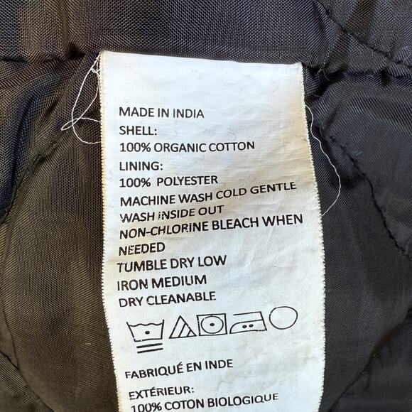 Mens Prana shirt jacket - navy - black - snap up - shacket - organic cotton - L - Picture 10 of 10